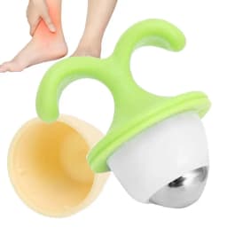 Roller Ball Massager Manual Massage Ball in Flower Pot Shape Stress Relief Cute Mini Innovative Manual Roller Massager for