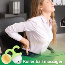 Roller Ball Massager Manual Massage Ball in Flower Pot Shape Stress Relief Cute Mini Innovative Manual Roller Massager for