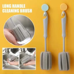 1 Pcs Baby Bottle Brush Long Handle Soft Sponge Brush Water Bottle Glass Cup Washing Cleaner Tool For Baby Care