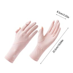Summer Men Women Gloves Anti-UV Ice Silk Gloves Fishing Cycling Driving Sun Protection Touchscreen Running Mittens Thin Gloves