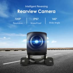 For Hizpo Car Accessory 140° 720P AHD Dynamic Trajectory Rear View Camera Parking Assistance Auto Waterproof Adjustable Bracket