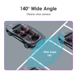 For Hizpo Car Accessory 140° 720P AHD Dynamic Trajectory Rear View Camera Parking Assistance Auto Waterproof Adjustable Bracket
