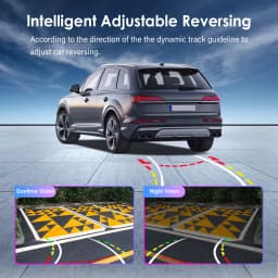 For Hizpo Car Accessory 140° 720P AHD Dynamic Trajectory Rear View Camera Parking Assistance Auto Waterproof Adjustable Bracket