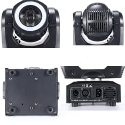 Led 60W Beam Moving Mini With 12LED SMD5050 RGB 3in1 Halo Effect 60w  Led Wash Super Bright LED DJ Spot Light Dmx Control