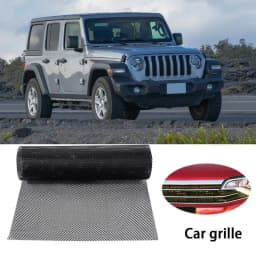 Car bumper grille Tone Aluminum Alloy Rhombic Grille Mesh Sheet Car grid ventilation grille for Bumper Car Accessories