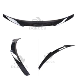 For AUDI A5 S5 RS5 B9 Sportback 4Door M4 Style Rear Spoiler Trunk Wing 2017-2025 Carbon Fiber Glossy Black