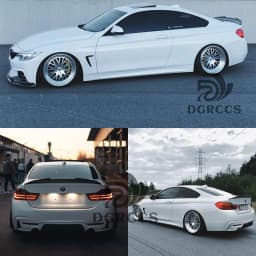 For BMW 4 Series F32 Coupe PSM Style Carbon Fiber Rear Spoiler Trunk Wing 2013-2019 430i 435i 440i Carbon Fiber Glossy Black