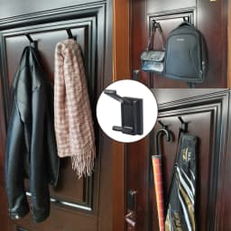 4PK Strong Magnetic Coat Hooks Rubber Coated Magnetic Hanger Mount Heavy Duty Metal Door Office Kitchen Refrigerator