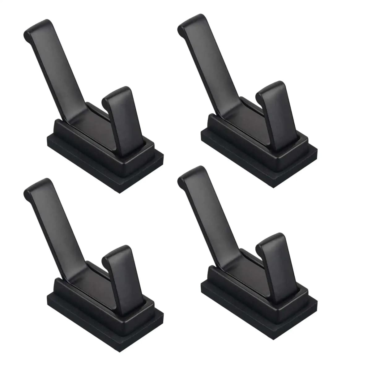4PK Strong Magnetic Coat Hooks Rubber Coated Magnetic Hanger Mount Heavy Duty Metal Door Office Kitchen Refrigerator