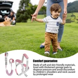 Kid Harness With Leash Glow-in-The-Dark Toddler Leashes Anti-Lost Wrist Link Child Safety Harness Tether Anti-Lost Bracelet