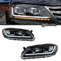 Auto Parts Headlights For Passat B7 EU Version 2011-2015 latest Styling LED DRL Dual Projector Car Accesorios Modified