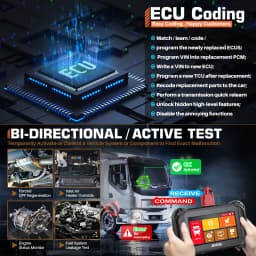 ANCEL V5 HD 12V 24V Heavy Duty Truck OBD2 Scanner Full System 2024 Diagnostic Tool Wifi Scanner D.PF Regeration ECU Programming