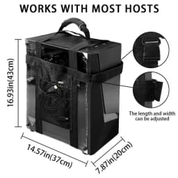 Pc Carrying Straps Computer Tower Mount Bracket Desktop Computer Tower Carrier Harness Computer Travel Holder Adjustable Desktop