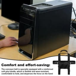 Pc Carrying Straps Computer Tower Mount Bracket Desktop Computer Tower Carrier Harness Computer Travel Holder Adjustable Desktop