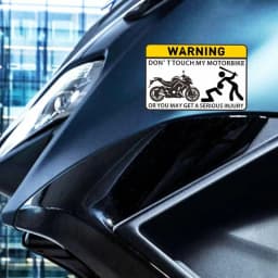 For Yamaha Stickers No Touch Warning Sticker Auto And Motorcycle Stickers Car Parking Protection Ornaments PVC Motorcycle Decals