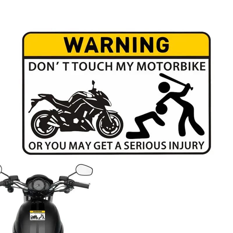 For Yamaha Stickers No Touch Warning Sticker Auto And Motorcycle Stickers Car Parking Protection Ornaments PVC Motorcycle Decals
