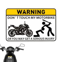 For Yamaha Stickers No Touch Warning Sticker Auto And Motorcycle Stickers Car Parking Protection Ornaments PVC Motorcycle Decals