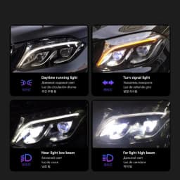AKD Head Lamp for Benz GLS GL166 LED Headlight 2016-2020 Headlights GLS DRL Turn Signal High Beam Angel Eye Projector Lens