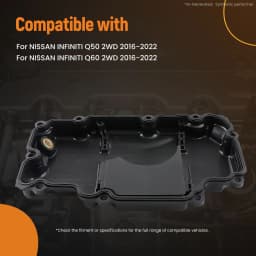 Engine Lower Oil Pan for INFINITI Q50 2016 2017 2018 2019-2022 3.0 2WD 11110-5CA2A