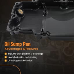Engine Lower Oil Pan for INFINITI Q50 2016 2017 2018 2019-2022 3.0 2WD 11110-5CA2A