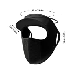 Face Cover For Sun Protection Sun Protection Face Cloth Breathable With Ear Loop And Brim Anti-UV Summer Shopping Head Cover