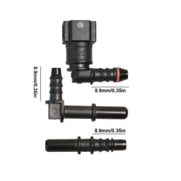 Quick Connect Oil Hose Fittings Car Oil Hose Coupler Connector Pipe Adapter Replacement Quick Connector 3 Pcs Oil System