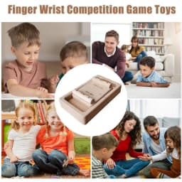 Finger Armwrestling Tug Toy Strength Trainer Hand Finger Exerciser Interactive Toy Wooden Board Strength Trainer Hand Exerciser
