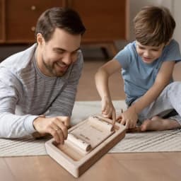Finger Armwrestling Tug Toy Strength Trainer Hand Finger Exerciser Interactive Toy Wooden Board Strength Trainer Hand Exerciser