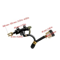 TDPRO Twin Rear Disc Brake Caliper Master Cylinder for 70cc 90cc 125cc GoKart ATV Quad