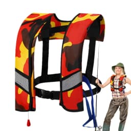 Swimming Life-Saving Vest Adults Inflating Swim Life-Saving Vest Women Men Buoyancy Aid water Sports Automatic/Manual Inflation