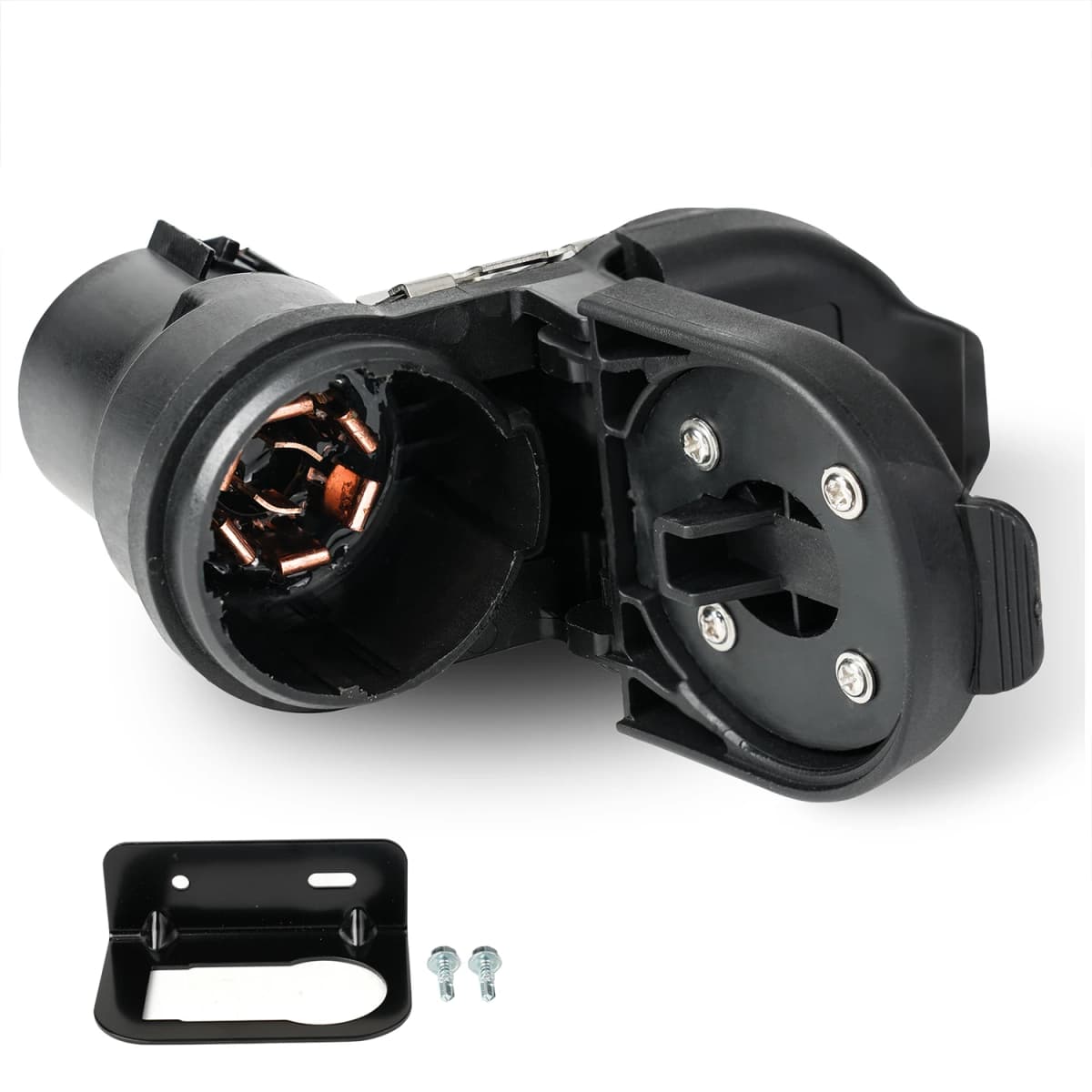 Multi Tow Trailer Receptacle Connector Plug Kit For Ford Ram Chevrolet