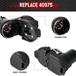 Multi Tow Trailer Receptacle Connector Plug Kit For Ford Ram Chevrolet