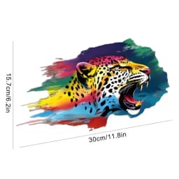 Tiger Scratch Sticker Waterproof Car Window Stickers Colorful Animal Head Decals For Vehicles