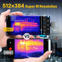 1112℉ P2 Car Diagnostics Thermal Camera Machine Repair Inspection HVAC Home Inspection Water Leakage Check