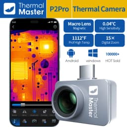 1112℉ P2 Car Diagnostics Thermal Camera Machine Repair Inspection HVAC Home Inspection Water Leakage Check