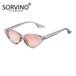 SORVINO Vintage Cat Eye Triangle Rivet Sunglasses Retro Trendy Small Frame Olive Green Sun Glasses Fashion Summer Eyewear UV400