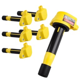 Carbole Set Of 6 Ignition Coil & Spark Plug for Honda Accord Acura TL TSX V6 3.5L/3.7L