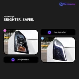 AKD Head Lamp for Cadillac ATS LED Headlight 2014-2018 Headlights ATS-L DRL Turn Signal High Beam Angel Eye Projector