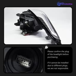 AKD Head Lamp for Cadillac ATS LED Headlight 2014-2018 Headlights ATS-L DRL Turn Signal High Beam Angel Eye Projector