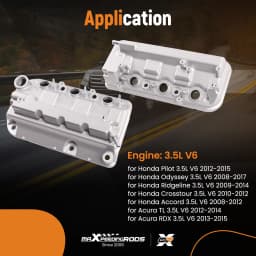 Valve Cover w/ Gasket for Honda Odyssey 2008-2017 / for Accord 2008-2012 3.5L V6 12310R70A10  12320R70A00