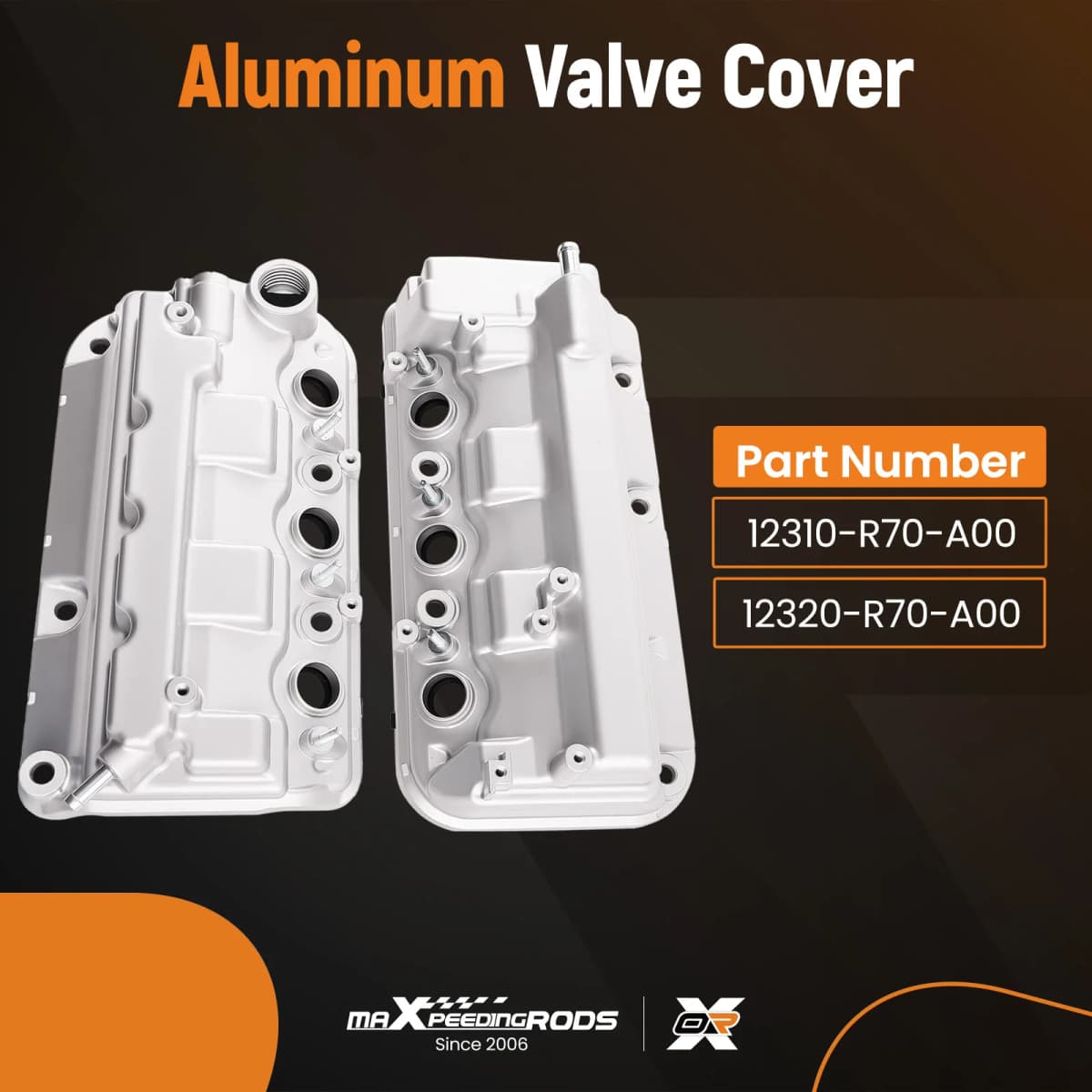 Valve Cover w/ Gasket for Honda Odyssey 2008-2017 / for Accord 2008-2012 3.5L V6 12310R70A10  12320R70A00