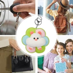 Cute Plush Keychain Bread Sandwich Flower Watermelon Keychain Hamster Stuffed Animal Soft Stuffed Plush Toy Pendants For Student