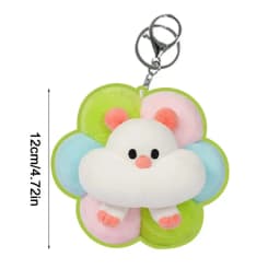 Cute Plush Keychain Bread Sandwich Flower Watermelon Keychain Hamster Stuffed Animal Soft Stuffed Plush Toy Pendants For Student