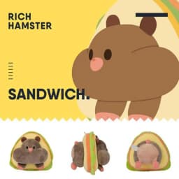 Cute Plush Keychain Bread Sandwich Flower Watermelon Keychain Hamster Stuffed Animal Soft Stuffed Plush Toy Pendants For Student