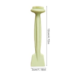Makeup Remover Brush For Face Comfortable Facial Pore Cleansing Brush Reusable Double Head Silicone Face Washing Scrubber