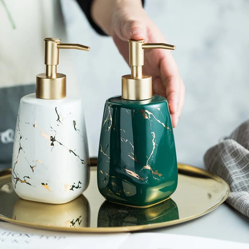 350ML Travel Bottles Liquid Soap Dispenser Bottle Empty Press Type Shampoo Body Wash Lotion Bottle Bathroom Accessories