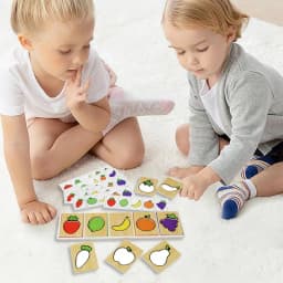 Fruit And Vegetable Puzzle For Kids Learning Vegetables Matching Puzzle Home Colorful Fruit And Vegetables Wooden Puzzle Jigsaw