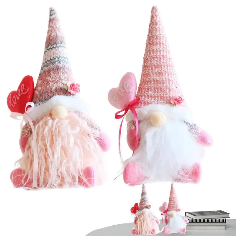 2pcs/set Christmas Table Decorations Plush Gnomes Doll Christmas Toys Home Decor New Year Gift Ornaments Thanksgiving Decor