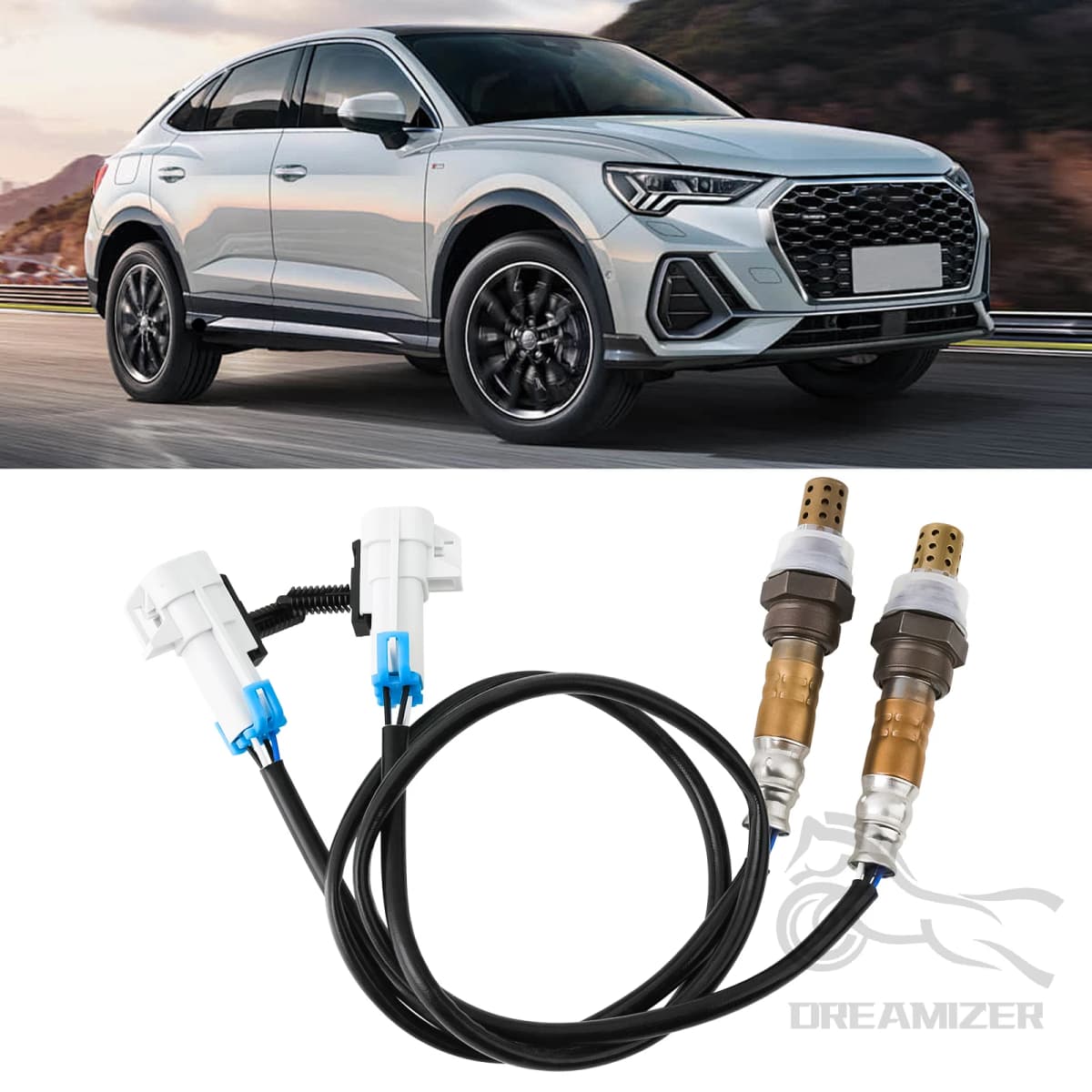 2PCS Upstream Downstream for Cadillac Escalade Chevrolet Suburban GMC Sierra GMC Yukon XL 4Wires Oxgen Sensor