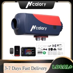 Hcalory 5KW Smart Car Parking Heater with Remote Control and LCD Screen 10L Tank Portable Diesel Air Heater for SUV RV Van Boat